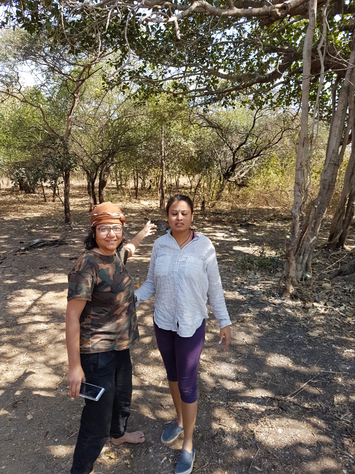 Solo Yatri group at a sacred lakeside temple